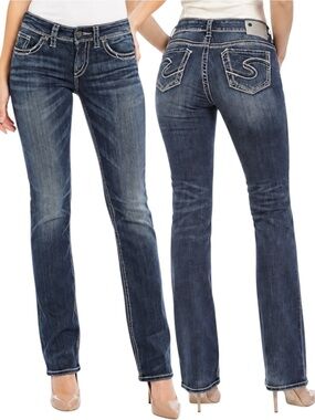 Silver Jeans Suki Straight Leg Jeans Size 36